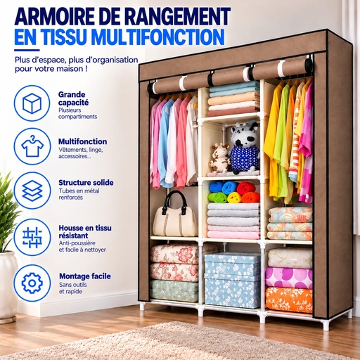  armoire de rangement pliable en tissu